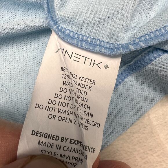 Anetik Ultralight Outdoor Hoodie Mens XL Light Blue UPF 30+ Performance Hiking - Picture 7 of 9